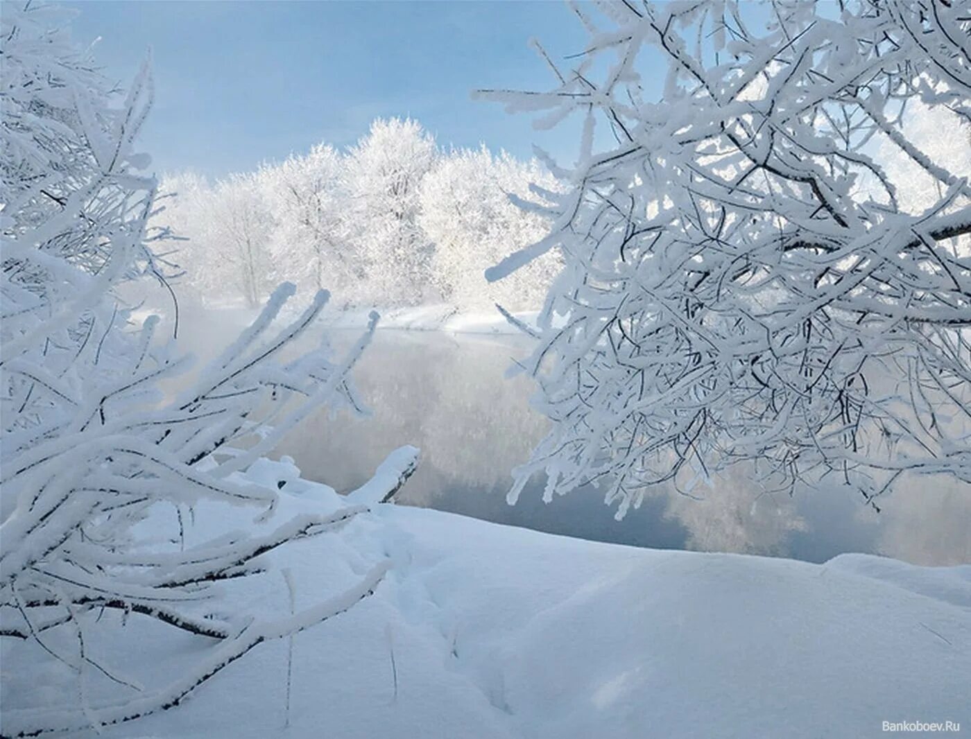 Белым белым снегом заметает небо