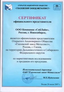 Глазовский завод металлист