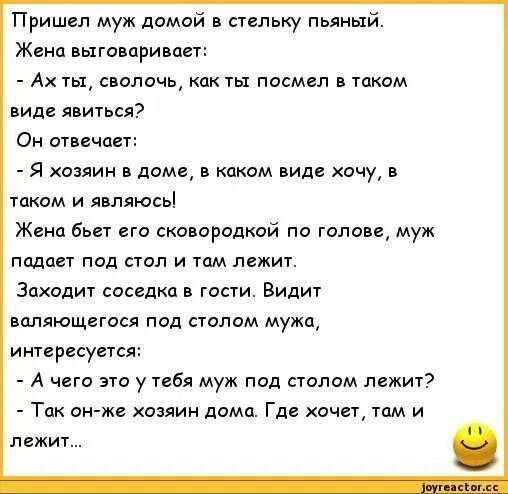 Анекдоты про мужа и жену. Анекдоты про мужа и жену смешные. Анекдоты про мужа. Анекдоты хозяев. Пришел к пьяной сестре