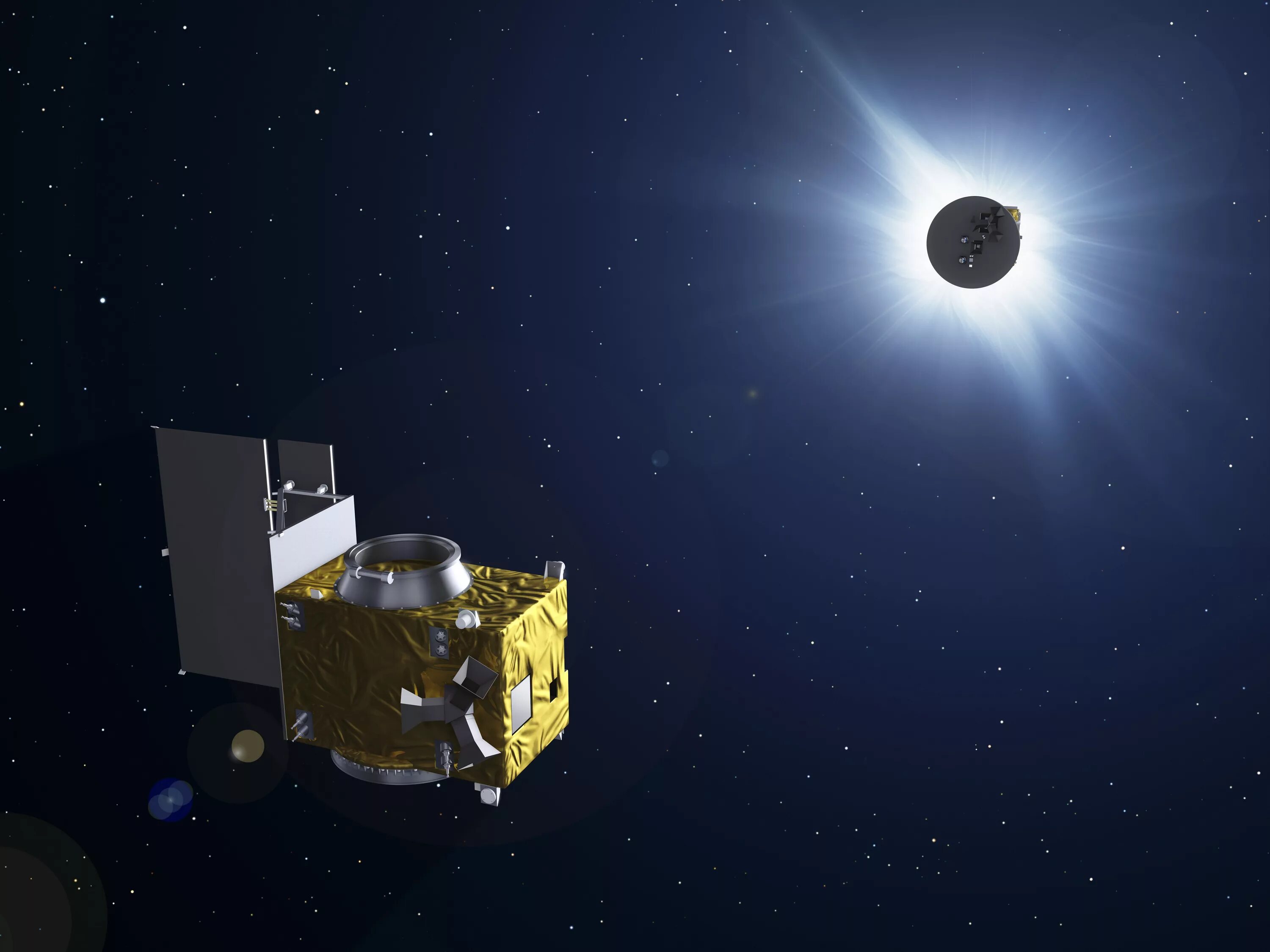 Космический аппарат ставший первым искусственным спутником солнца. Исследование солнца космическими аппаратами. Искусственный Спутник солнца. Современные искусственный Спутник солнца. Искусственное солнечное затмение.