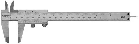 Vogel Germany - Pocket Vernier Caliper DIN 862, parallaxfree reading, with fixin