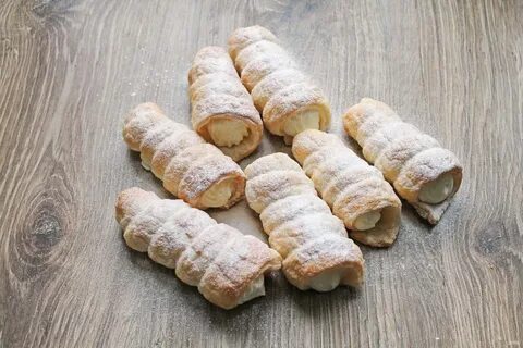 Трубочки со сливками