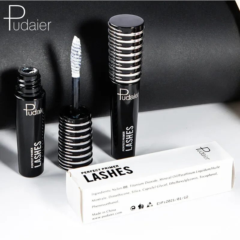 Тушь праймер для ресниц. Тушь для ресниц с праймером. Тушь pudaier. Waterproof Lash primer. Тушь с праймером