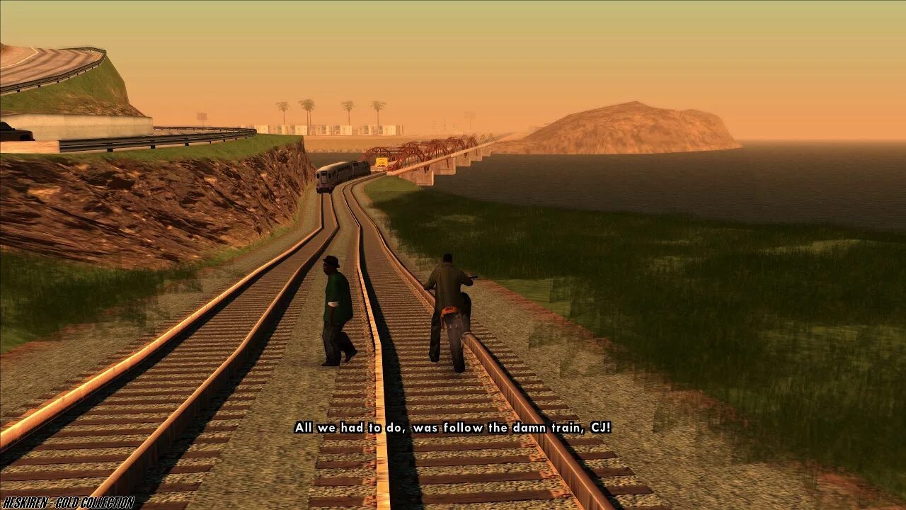 We that he the train