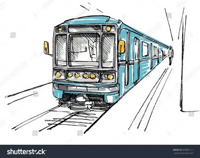 Метро на белом фоне