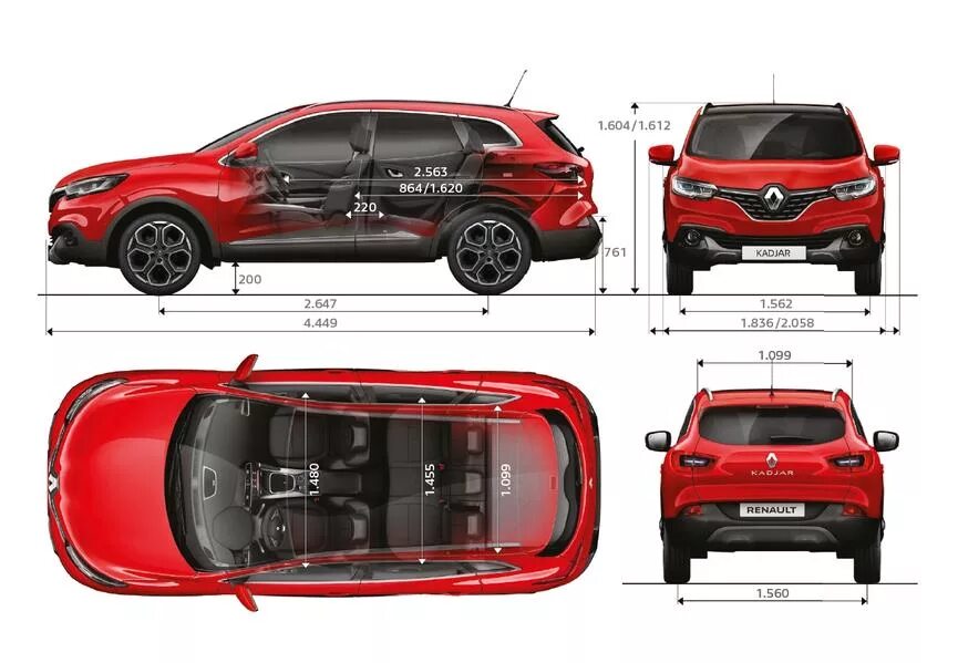 Рено аркана характеристики. Renault Kadjar габариты. Габариты Рено Каджар. Renault Kadjar клиренс. Renault Kadjar габариты багажника.