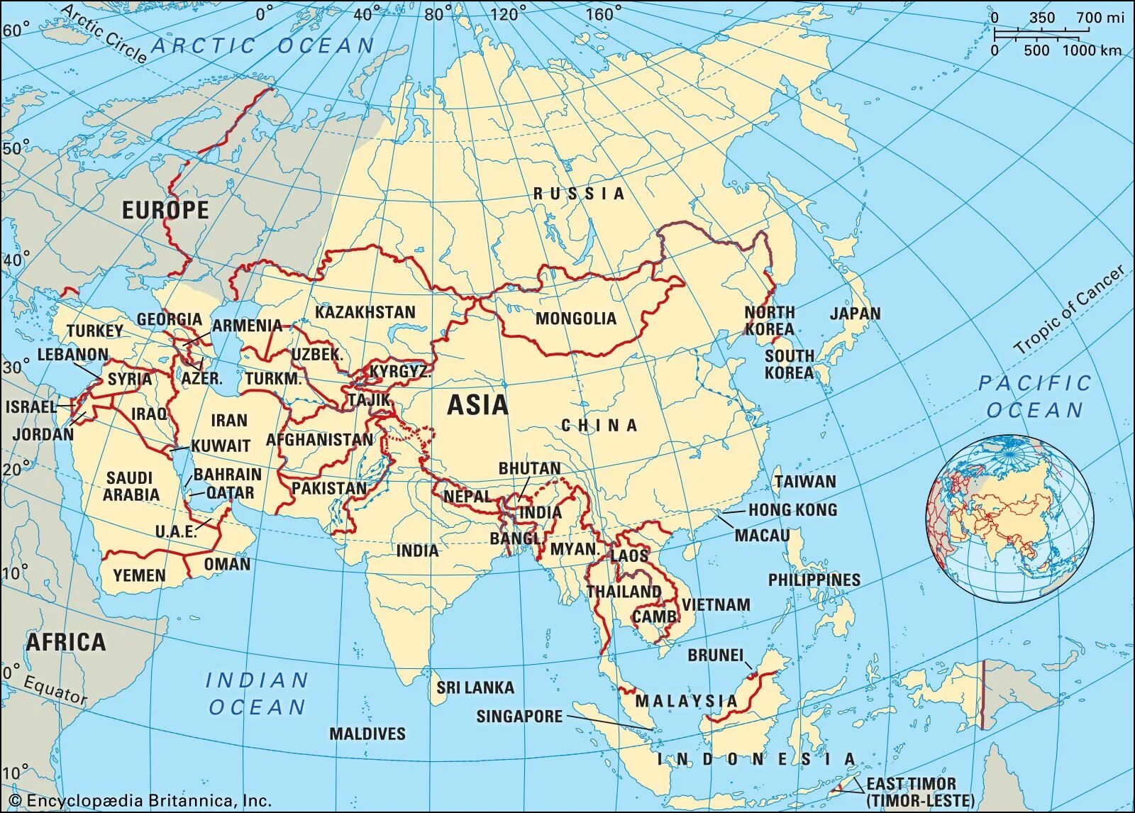 Карта Азии. Asia на карте. Map of Asia with Countries and Capitals. География Азии. Russia is situated in europe and asia