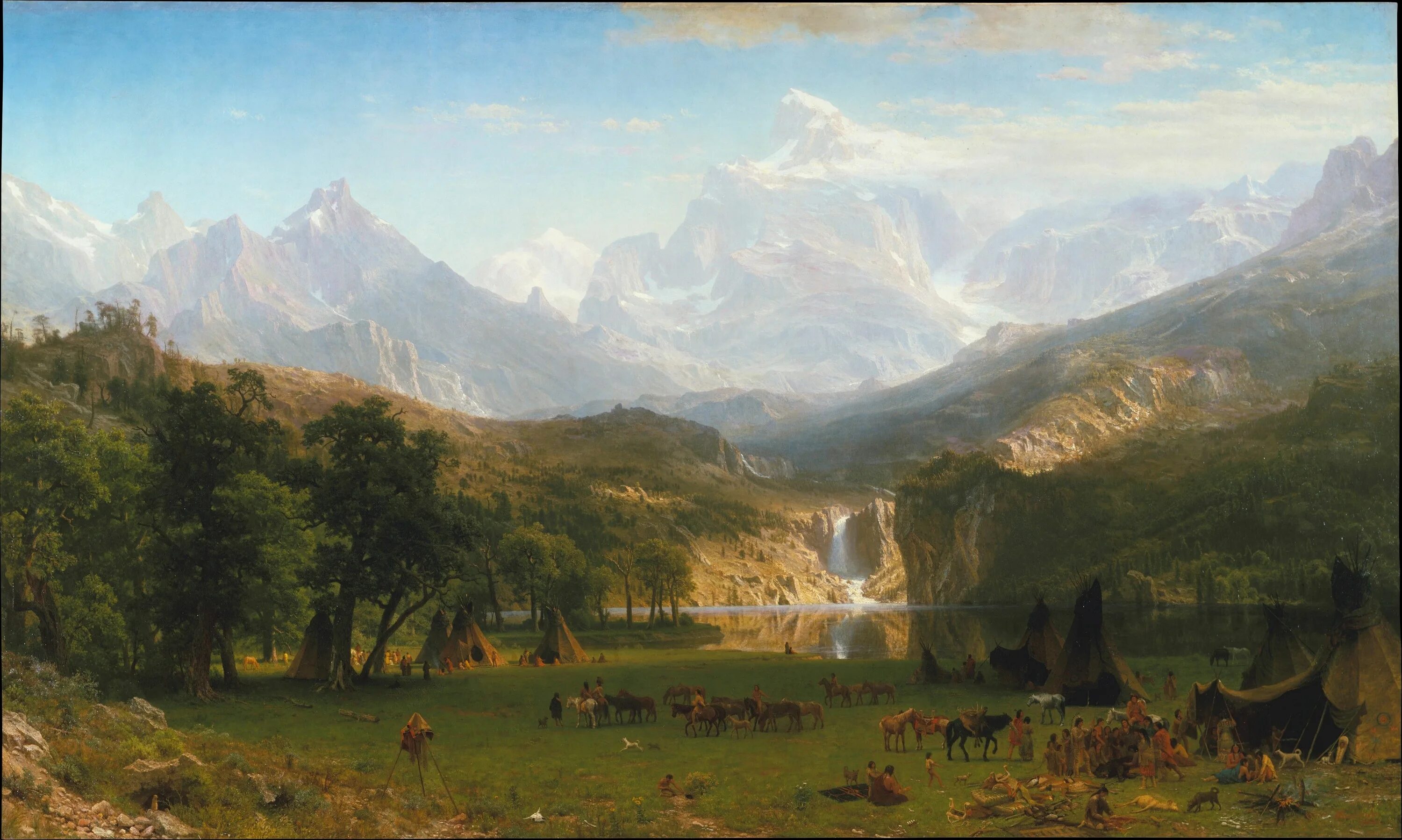 Мировая классика 19 века. « Скалистые горы» Альбер Бирштадт, 1863.