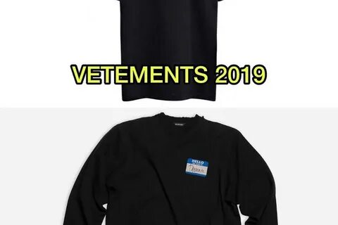 Vetements my name is