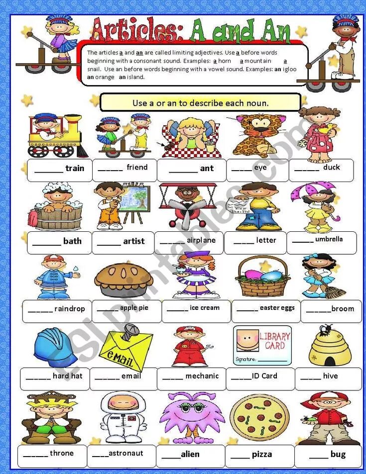 Use the articles a an. Артикли worksheets. article. articles in english. indefinite article.