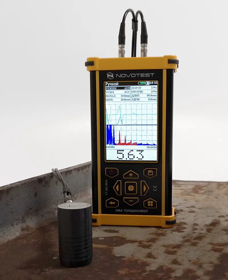 Эмам м. NOVOTEST УТ-!М 75774-19. NOVOTEST толщиномер покрытий. Электромагнитно акустический.