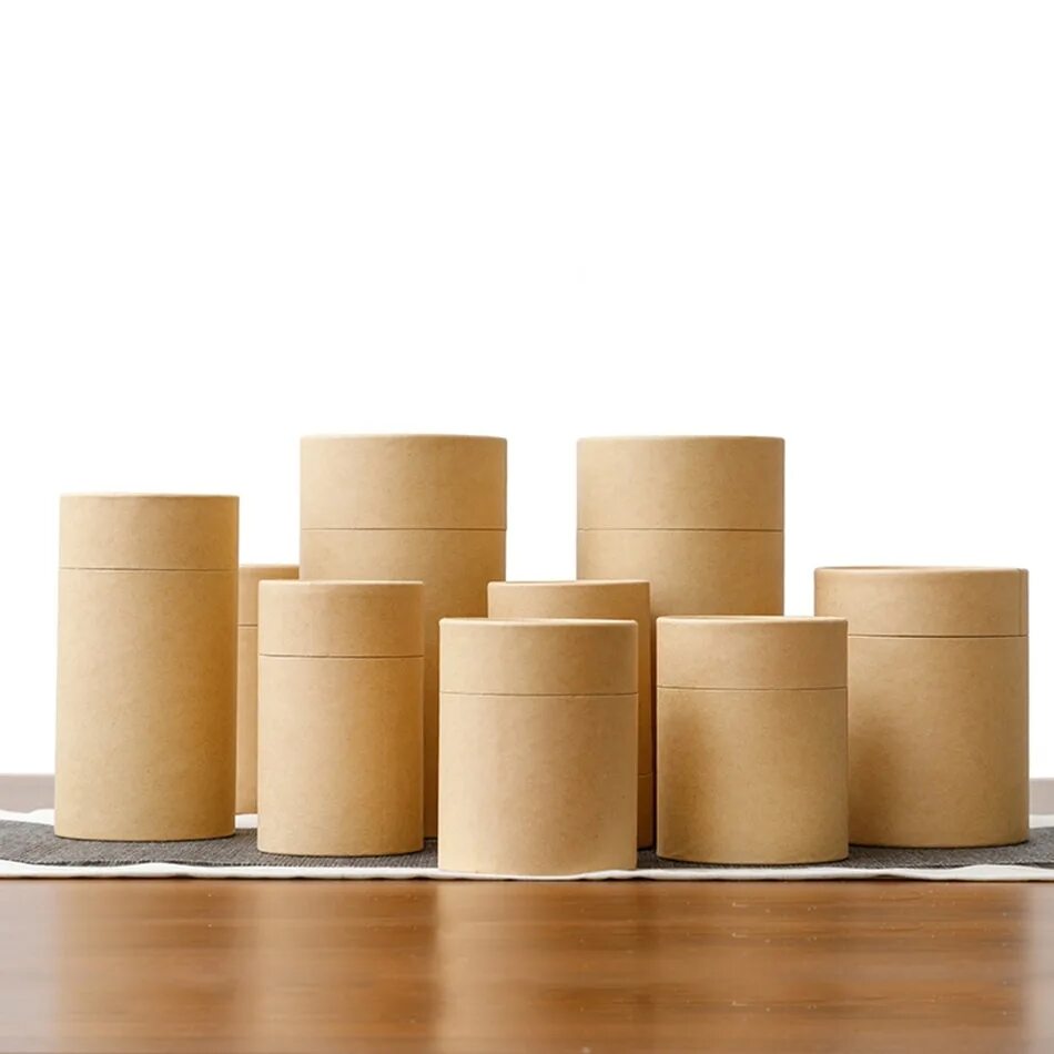 упаковка туба картонная 100х1010мм. картонная круглая коробка для чая. чайная упаковка деревянная круглая. картонные баночки. бумажные банки.