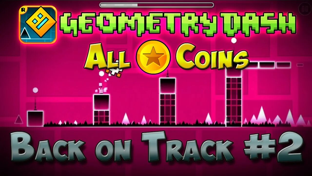 Ты прошла geometry dash. Геометрии Даш back on track. Бак он трак геометрия Даш. Геометрия Даш 2 уровень. Бэк он трек геометри Даш.