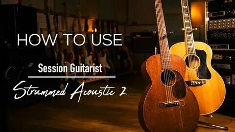 Session guitarist picked acoustic
