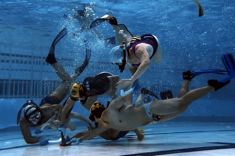 Подводный хоккей это вид спорта. Подводный хоккей (Underwater Hockey). Необычные виды спорта. Хоккей купание