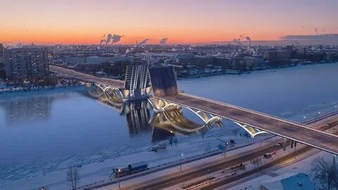 Когда построен мост через неву