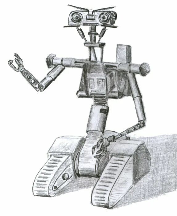 Робот рисунок. Робот рисунок карандашом. Эскиз робота. Короткое замыкание робот.