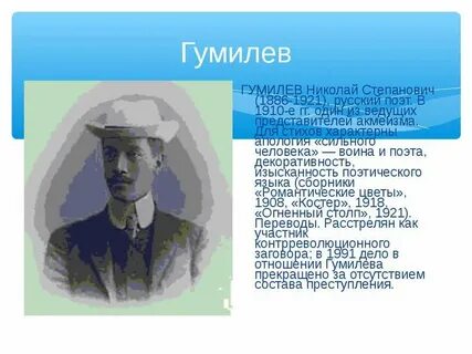 Н гумилев течение