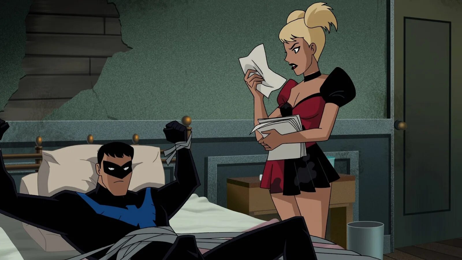 Мультик бэтмен и харли квинн 2017. Харли квинн мультсериал бэтмен. Найтвинг и харли квинн 2017. Бэтмен и харли квинн мультфильм. Харли квинн и бэтмен мультик.