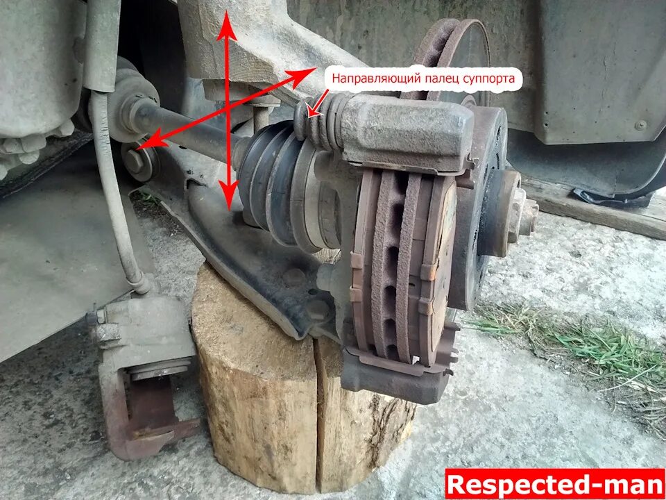 Как расклинить суппорт не снимая колеса Заклинил суппорт Volkswagen Passat B5, 1,9 л, 1998 года своими руками DRIVE2
