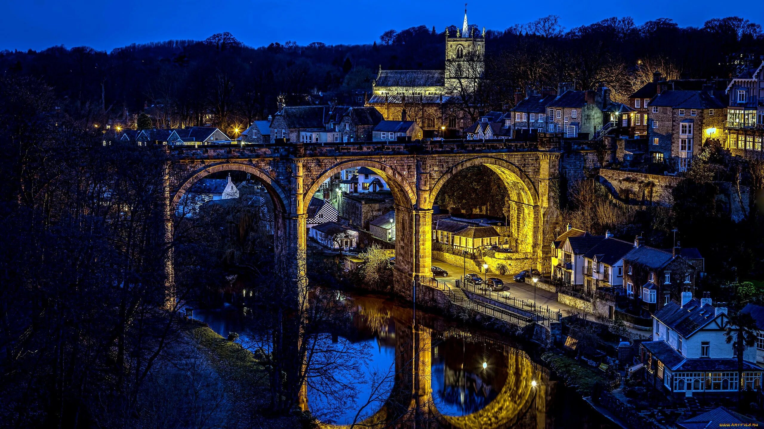 Мост Нерсборо Англия. Харрогейт Англия. Knaresborough - North Yorkshire. Северный Йоркшир Англия зима. Uk north