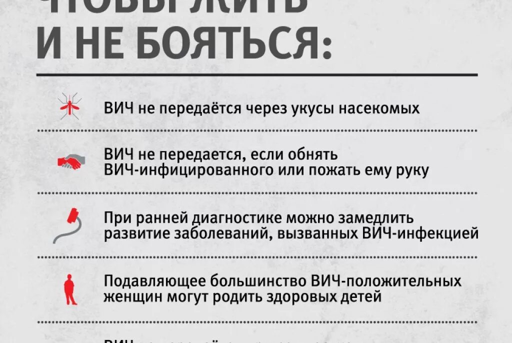 Вич через укусы. ВИЧ знать и не бояться. Чего боится ВИЧ.