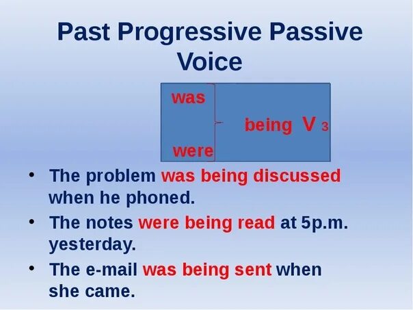 Пассивный залог continuous. Past Continuous пассивный залог. Паст континиус пассив. Past Progressive Passive Voice. Past Continuous Passive правила.