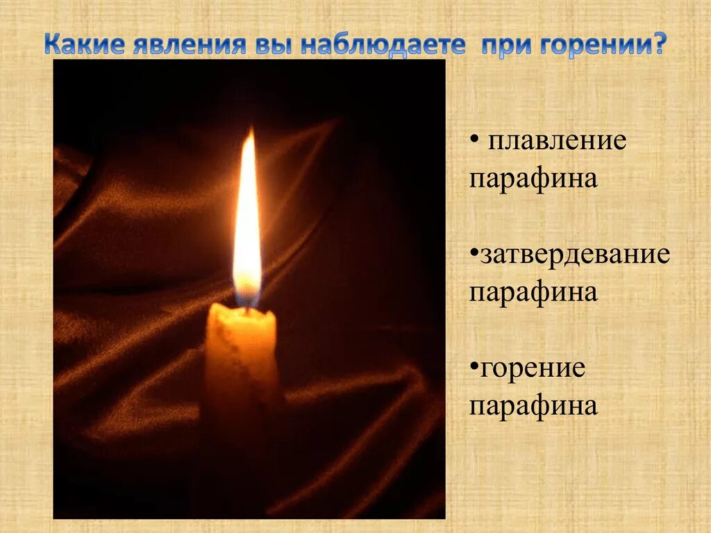 Куда девается воск при сгорании
