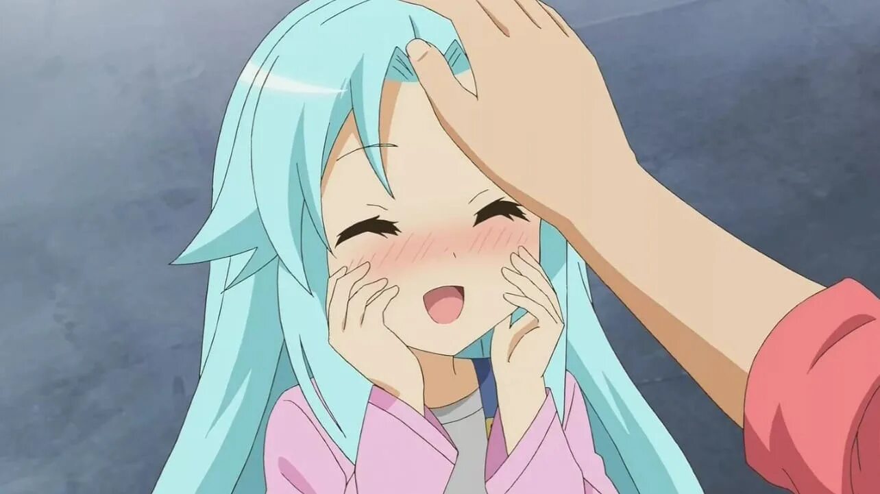 Аниме арт pat pat. Рикка таканаси голова. Погладь сову. Поглаживание по голове аниме. Погладить по головке.