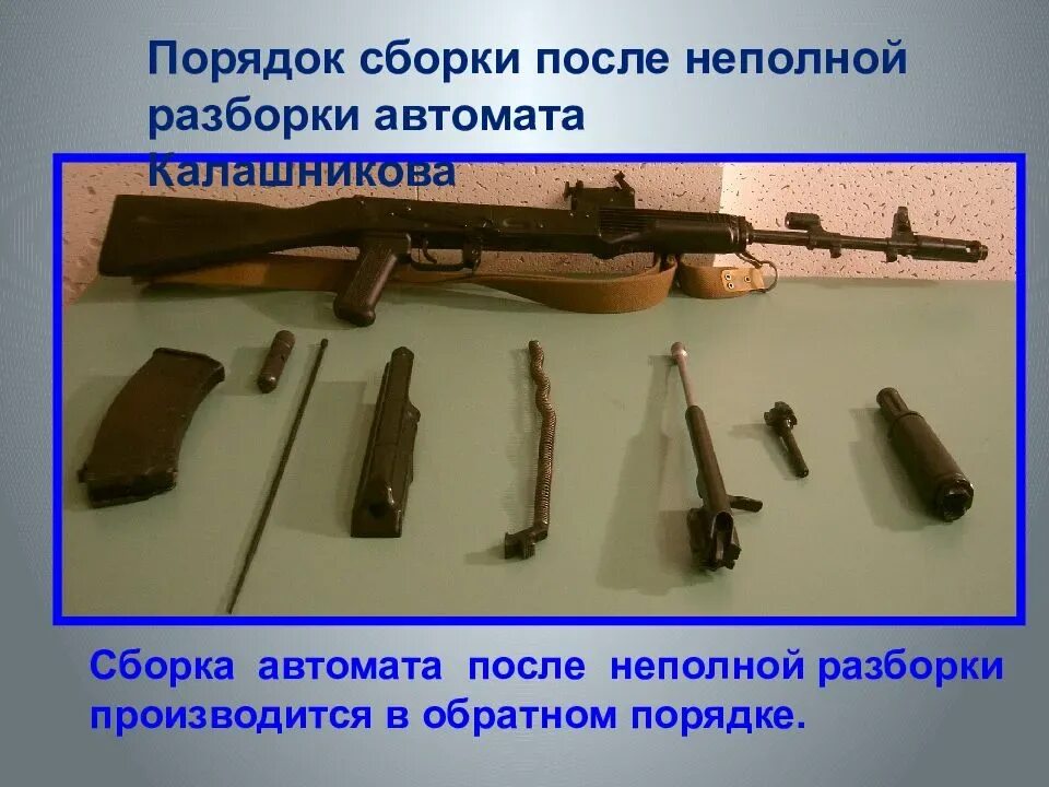 Порядок сборки автомата после неполной разборки. Сборка автомата ак-74. неполная разборка и сборка автомата ак-74. сборка и разборка автомата калашникова 74. неполная разборка и сборка автомата калашникова ак-74.
