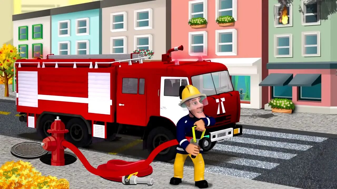 Включи пожарная машина скорая. Пожарная машина для детей.