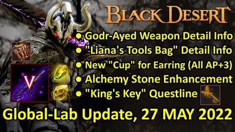 Game Play Godr-Ayed Weapon & Liana's Tools Bag Detail Info Black Desert Southeas