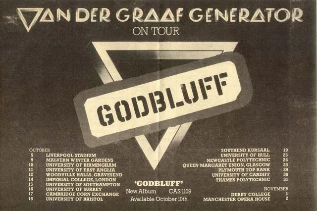 Graaf generator. Van der graaf generator логотип. обложки van der graaf generator-godbluff 1975. van der graaf generator схема. van der graaf generator: godbluff е shirts.