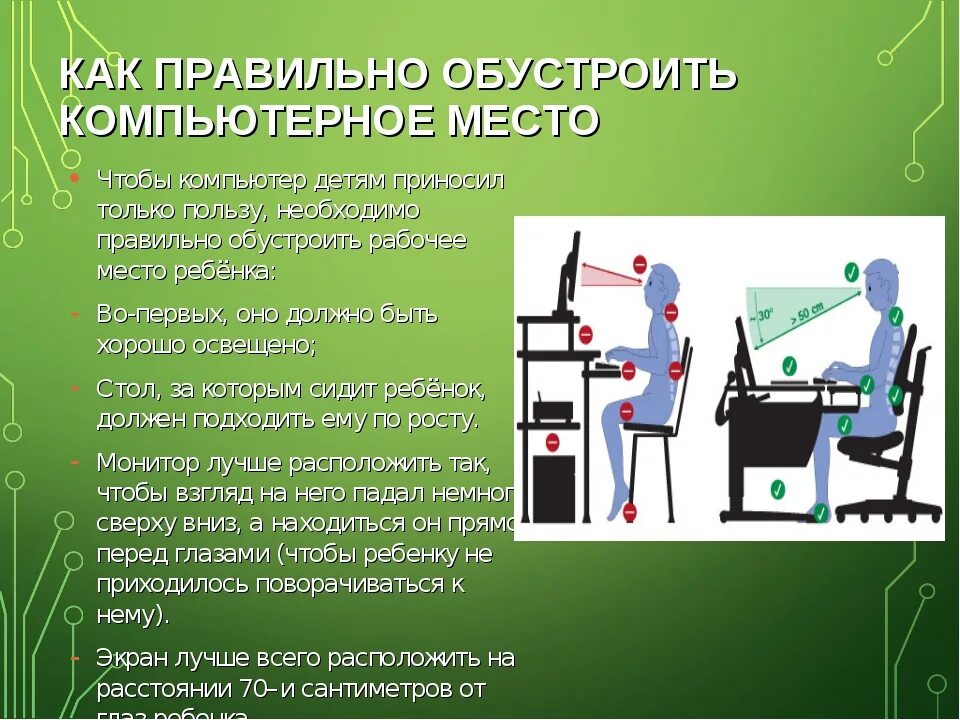 На рабочем месте должны находиться. Правильно оборудованное компьютерное место. Как правильно обустроить рабочее место за компьютером. Организация рабочего места компьютера. Как правильно организовать свое рабочее место за компьютером.