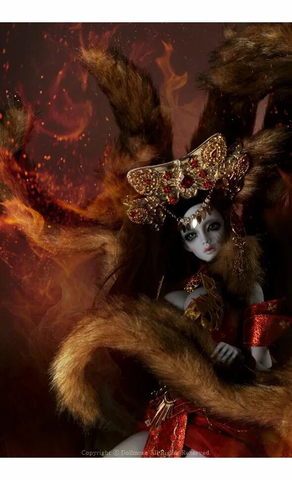 Fox queen. Квин и лиса. Dollmore Hayarn Fox. Dollmore Hayarn Kitsune.