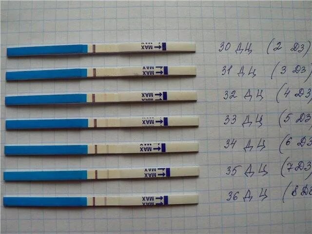 После положительного результата