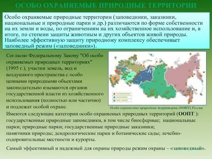 Названия охраняемых природных территорий