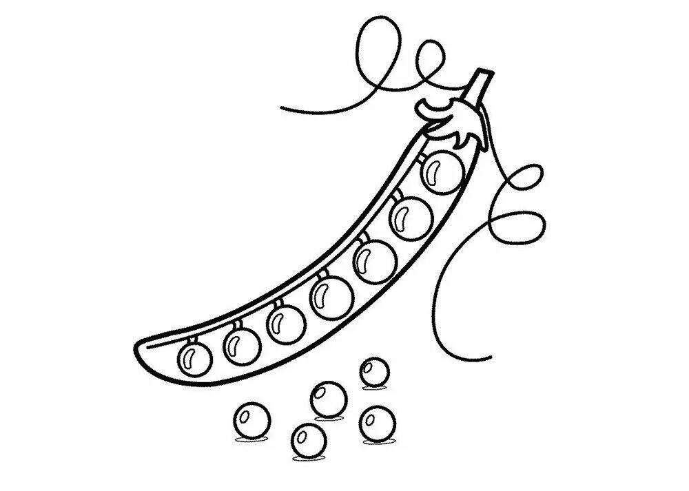 Картинка для раскрашивания горох для детей. Горох рисунок для детей. Горох раскраска для детей. Горох для раскрашивания для детей. Горох карандашом