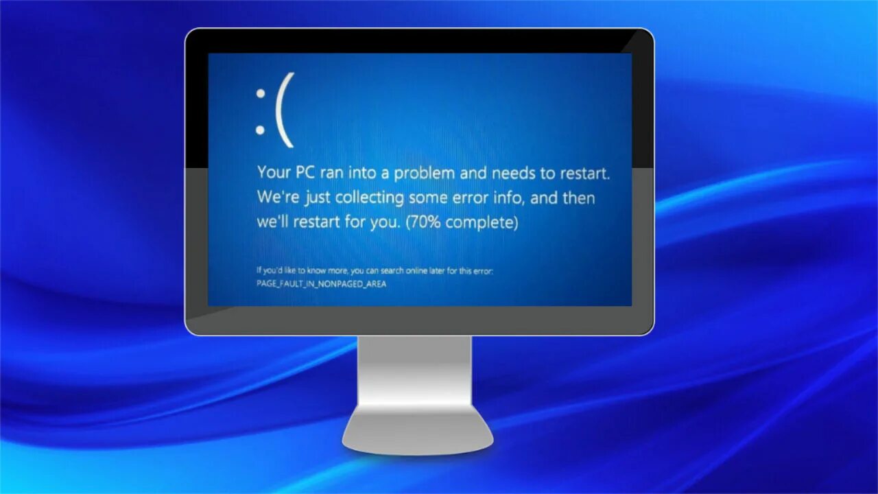 Page Fault in NONPAGED area Windows. Экран смерти Page_Fault_in_NONPAGED_area. Page Fault in NONPAGED area Windows 10. Not Page fail not area ошибка виндовс.