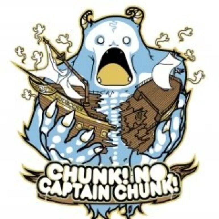 Chunk by chunk create. Chunk no captain chunk. chunk no captain chunk logo. no captain no crew.