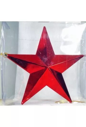 Красная пластиковая Новогодняя звезда на елку. Пластиковая звезда. Звезда на елку 30 см. Большая красная звезда на елку. Глянцевая звезда