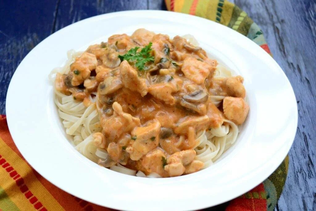 Бефстроганов из куриного филе. Куриный бефстроганов. строганов куриный. бефстроганов с куриным филе. куриный биф строганофф.