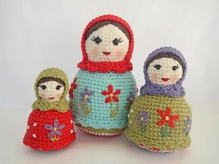 Матрешки крючком описание