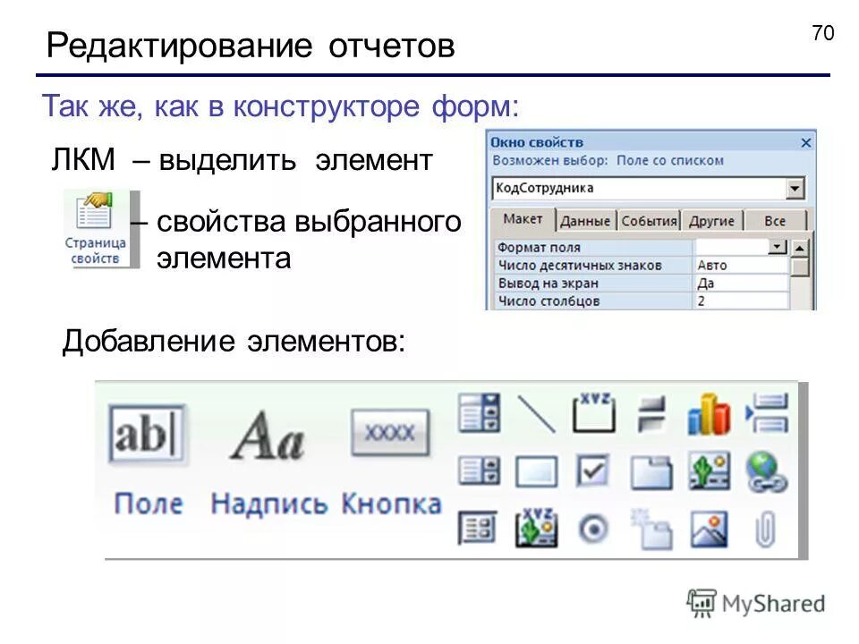 Столбец однотипных данных в access называется