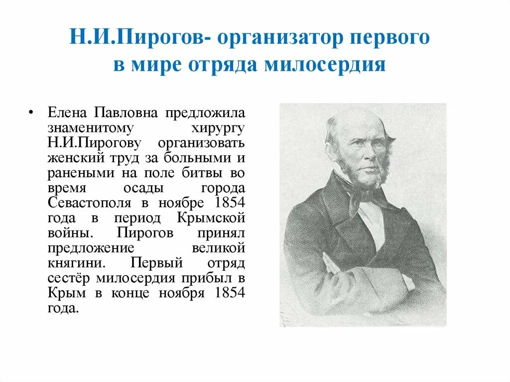 Н И пирогов. Н И пирогов достижения. Кто был первым организатором сестринской службы в России?.