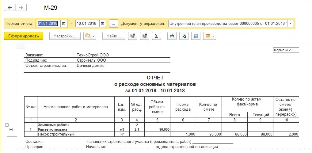 Отчет о расходах образец. Форма списания материалов м-29 в строительстве. 1с материальный отчет форма м19. М-29 материальный отчет в строительстве. М-29 В строительстве пример заполнения форма.