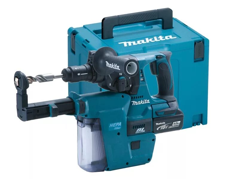 Аккумуляторный перфоратор с пылесосом. Makita dhr243. makita dhr243 комплект. перфоратор макита с пылесборником на аккумуляторе 242. перфоратор макита dhr242 с пылесборником.