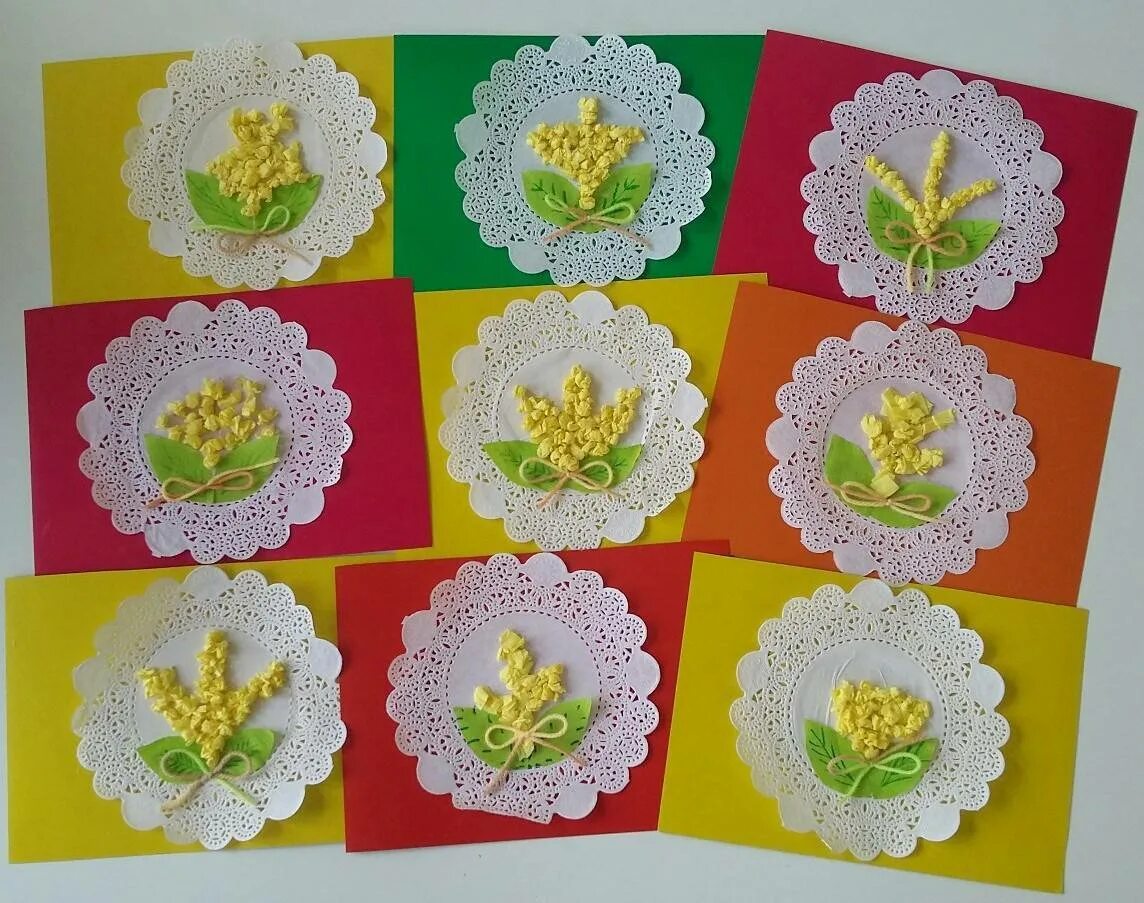 Поделки из ажурных салфеток. Аппликация из ажурных салфеток. аппликация салфетками. аппликация из салфеток бумажных.