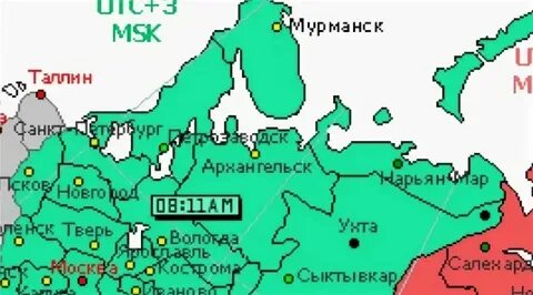 Омск разница во времени с калининградом