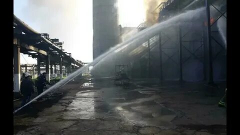 Горит кременчугский нпз